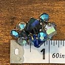 Vintage Blue  AB Cluster Vogue Clip On Earrings Photo 4