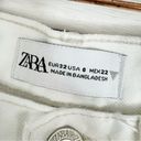 ZARA  Super Wide Leg High Rise Jeans White Size 0 Relaxed Long Baggy Photo 8