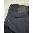 Levi's  Wedgie Straight Jeans Womens 26 Black Button Fly Denim Stretch Basic EUC Photo 1