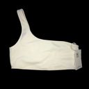 Good American  Women's Ivory Always Fits One Shoulder Bikini Top Size 2 (US M) Photo 4