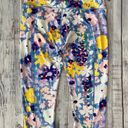 LuLaRoe  Fleeced Lined Spring Floral Capris.  Size Large. Photo 1