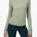 Lululemon  Runderful Long Sleeve Rulu *Brushed
Willow Green Photo 0