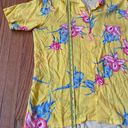 Vintage Islander Hawaiian Floral Hibiscus Fun Funky Flashy Indie Hippie Hipster colorful coastal festival multicolor collar buttons polo Shirt Short Sleeve Funky Indie Flashy Festival Multi Size XL Photo 3