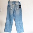 Parker  Jeans Light Wash Distressed 100% Algodon High Rise Wide Leg Jeans Photo 7