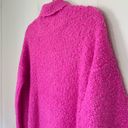 Lou & grey  Wool Alpaca Blend Barbie Pink Fuzzy Turtleneck Sweater ~ Size S Photo 5