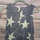 Paradise USA Navy Cream Star Beach Boho Women's Swim Cover Up Dress Size Medium Photo 8