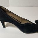 Liz Claiborne  Womens size 6.5M 6 1/2 Ramielle black pumps suede leather heels Photo 7