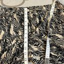 Apt. 9  Tan Black Print PaperBag Elastic Waist flowy high waisted cuffed pants Photo 4