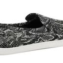 Sanuk  Oaur I Duce Snake Skin Print Slip On Shoes Womens Size 7 Black Vegan Photo 4