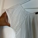 Sociology Women's  White Lace Bohemian Blouse Shirt Size Small EUC #2914 Photo 3