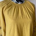 Madewell  Gold Eyelet Peplum Top Size XS NWOT Photo 4