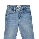 Frame  - Le One Crop Mini Boot Jeans in Blue Photo 1