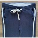 Faherty  Game Set Sweater Pants in Team Navy Blue Ribbed Cashmere Blend Women's M Photo 4