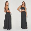 Free People NWT  Hansen & Gretel Moonstruck Set Black Rhinestone Maxi Skirt Small Photo 2