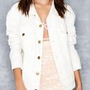 Mistress Rocks  Fathom White Classic Oversized Denim Jacket Photo 0