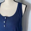 Splendid  women's navy blue scoop neck racerback tank top large Photo 3