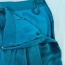 Anthropologie NWT  Teal Satin Skirt Photo 2