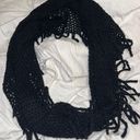 infinity Black Knit  Scarf Photo 0