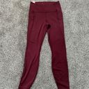 All In Motion Dark Red Leggings  Photo 0