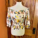 Lush Clothing Lush colorful cold shoulder crop top Photo 5