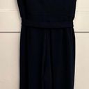 Tommy Hilfiger  Navy Tie-waist Sleeveless Crew Neck Wide Leg Cropped Jumpsuit 10 Photo 4