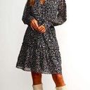 Krass&co Long Sleeve Tiered Printed Dress NY  NWT Photo 0