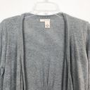 DKNY  JEANS Long Sleeve Open Front Gray Cardigan Size Medium Photo 2