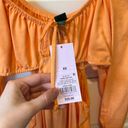 Target wild fable nwt orange long sleeve cut out mini dress Photo 3