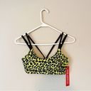 Good American  | Yellow Animal Print Sports Bra Sz XS Photo 2