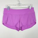 Lululemon Lightweight Low Rise Speed Up Short with 2.5" Inseam in Magenta Glow Photo 1