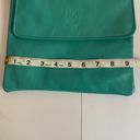 Vera Pelle  TEAL COLOR ITALIAN LEATHER CROSSBODY WITH ADJUSTABLE STRAP Photo 5