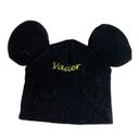 Disney  Parks Star Wars Darth Vader Mickey Ears Knit Black Beanie Hat Cap OS Photo 2