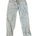 Pilcro and the Letterpress Anthro  Jeans Size 27 High-Rise Slim Striped Acid Wash Photo 2