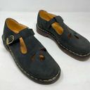 Dr. Martens Vintage  Black Nubuck Tear Drop T-Bar Mary Jane Shoes UK 7 US 9 9.5 Photo 0