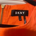 DKNY 100% Linen Orange Sleeveless Shirt Size XS Photo 1