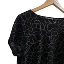 Adrianna Papell NWT  Black Velvet Peplum Top Size Large Photo 4