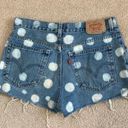 Levi's Levi’s relaxed fit 550 polka dot high rise shorts in size 29 Photo 2