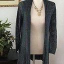 Krazy Kat  Women Cardigan Knit Open Sweater Jacket Green Long Sleeve Photo 0