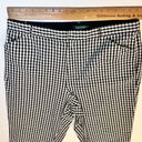 Ralph Lauren Lauren  Black White Check Trousers Womens 18W Cotton Pants Gingham Photo 6