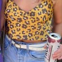 4S13NNA Cheetah Print Crop Top Photo 1