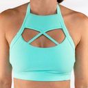 The Bar Chestee x Bella Kandace Halter Sports Bra Mint Green Size 8 Photo 0