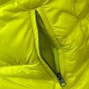 American Eagle Outfitters Women’s Down Puffer Yellow Zipped Hoodie Jacket M Photo 6