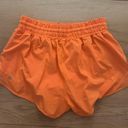 Lululemon Orange Hotty Hot Shorts 4 Inch Photo 1