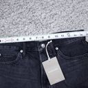 Everlane  The Rigid Way High Denim Jean Shorts High Rise Button Fly Black Size 28 Photo 5