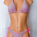 Boutique Pink & Multi-Colored, Stripe, Bikini Set Photo 0