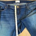 Lane Bryant  Signature Fit Flex Magic Waist Mid-rise Boyfriend Blue Jeans 20 Photo 3