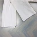 Juicy Couture  White Tuxedo Stripe Crop Flare Uneven Hem Jeans size 24 Photo 3