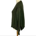 Anthropologie Dark Green Boxy Cropped Merino Wool Pullover Sweater Women’s XS Photo 2