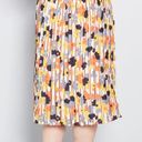 Modcloth Floral Beautifully Upbeat Pleated Midi Skirt Photo 1