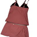 Alex Marie  Padded V neck Tankini Mauve Bathing Suit Size Large Photo 1